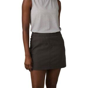 prAna Alana Skort Womens Medium Brown Pull On Lined Skirt Hiking Outdoors